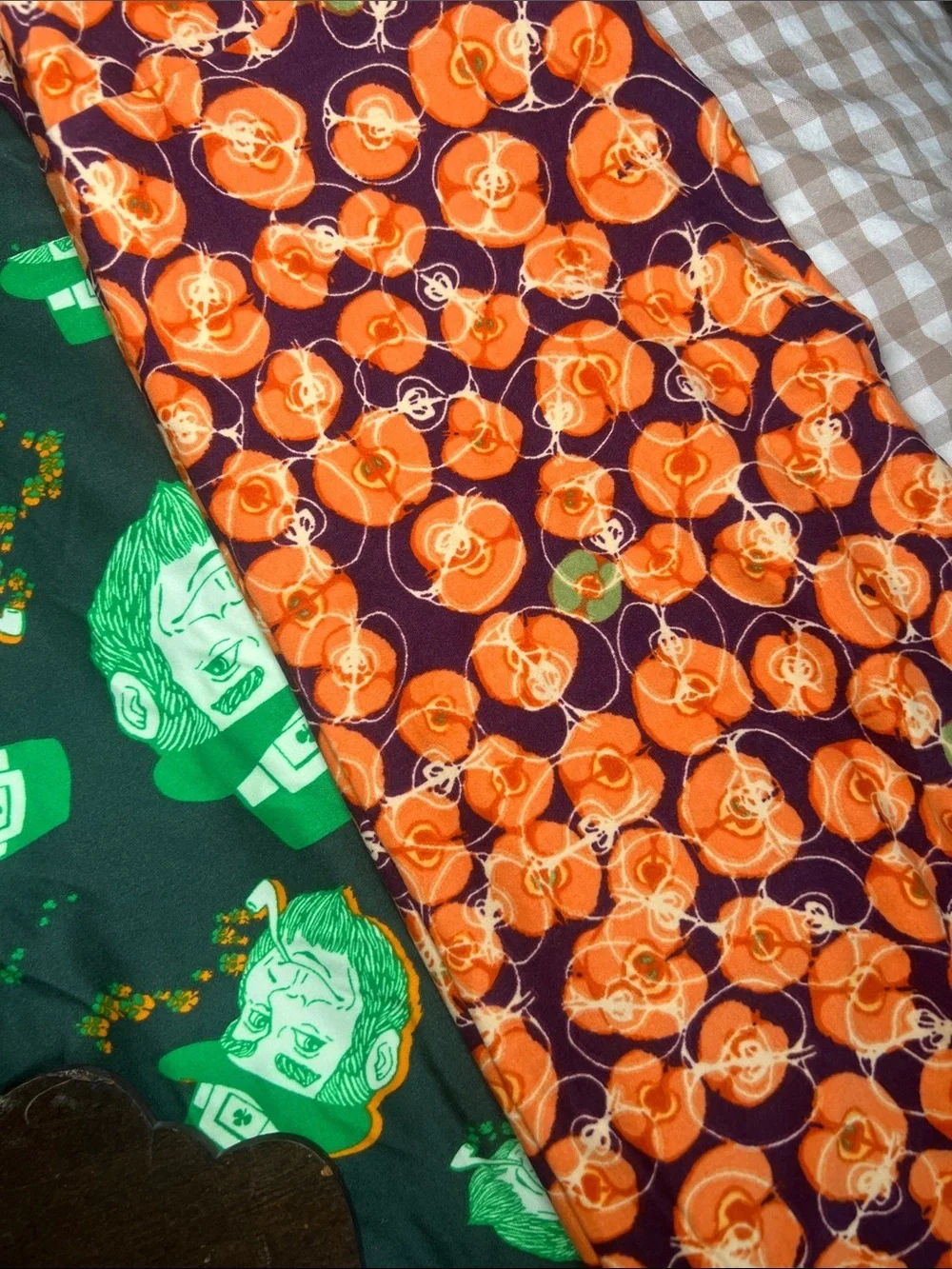 LuLaRoe One Size Leggings Multi-Color Patterned Bundle of 5